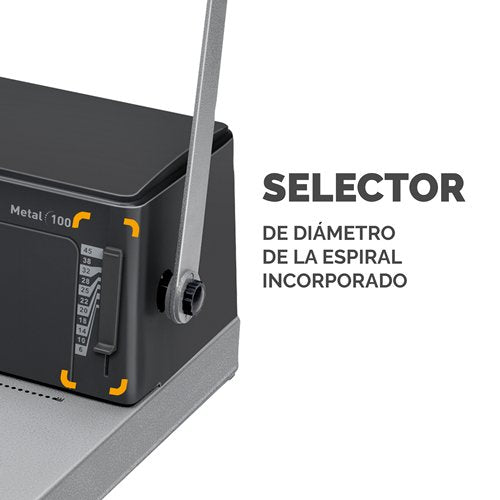 Fellowes Encuadernadora Metal 100 -A4