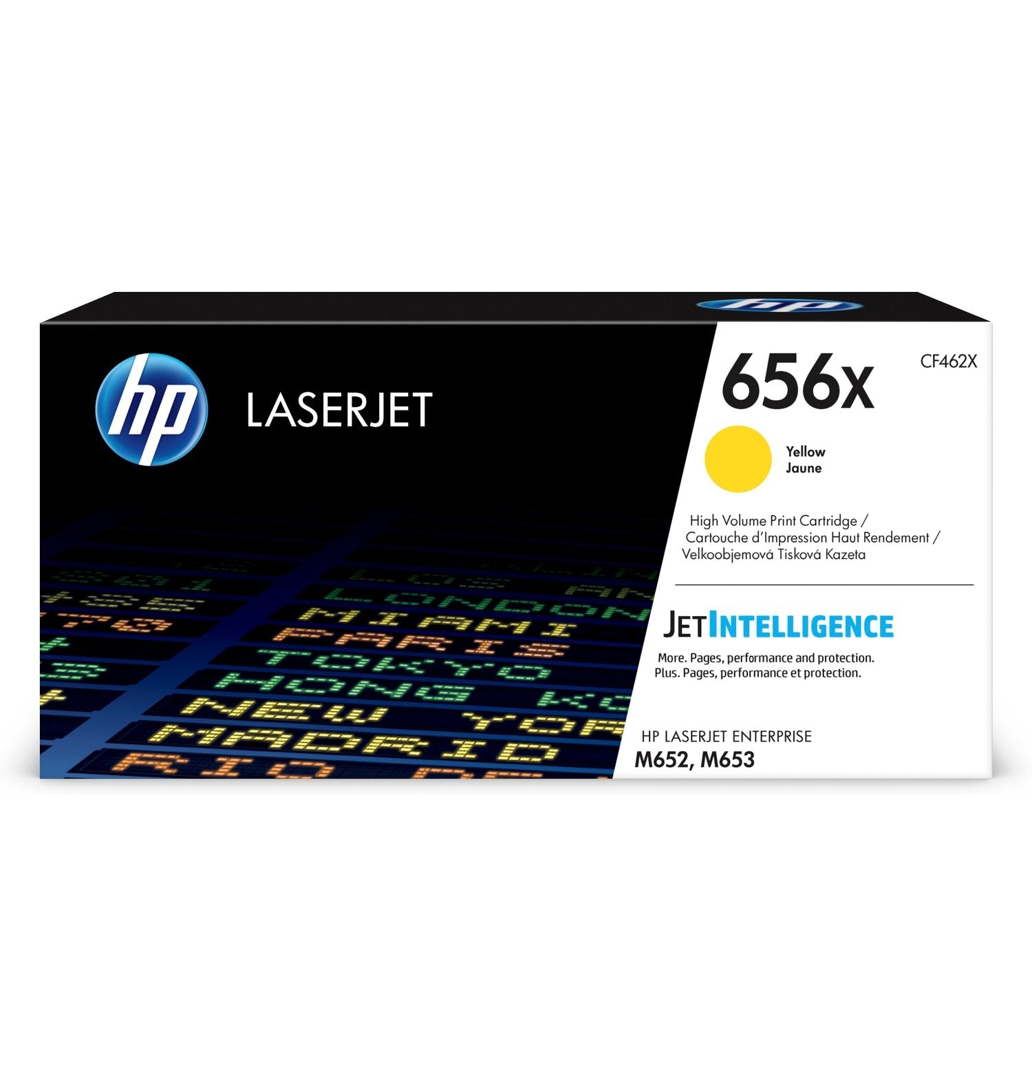 EAN 0889894325471 - HP 656X High Yield Yellow Original LaserJet Toner Cartridge cartucho de tóner 1 pieza(s) imagen 1