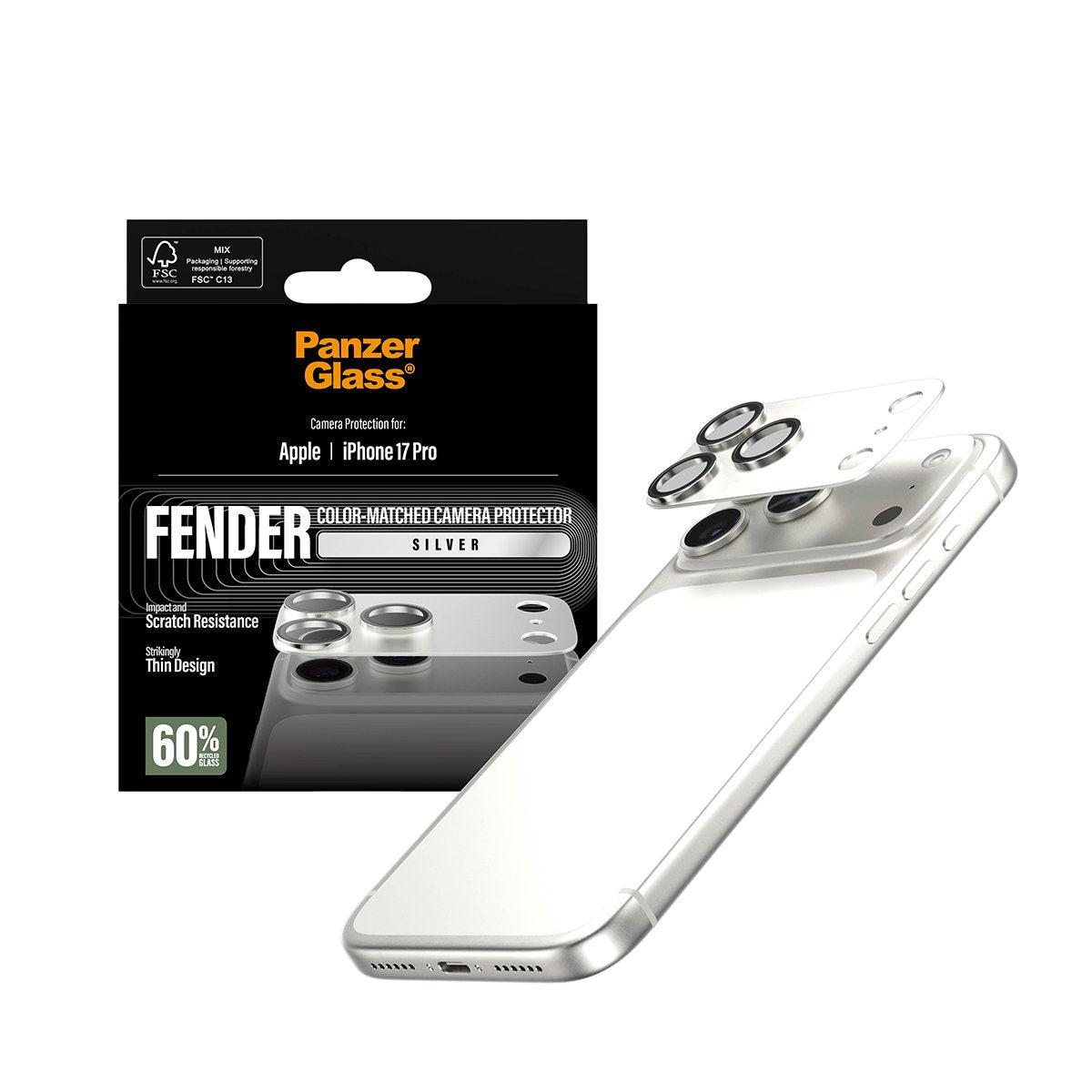 Panzerglass Fender Camaraschutz Iphone 17 Pro Plata
