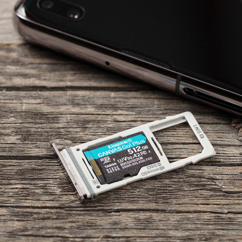 Micro Sd Kingston 512gb Canvas Go Plus  170r, Up To 170mb/S, A2, Adapter Included