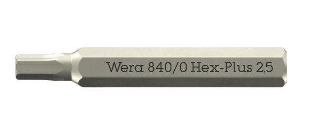Wera 840 Micro Bits Hex-Plus 2,5 X 30mm