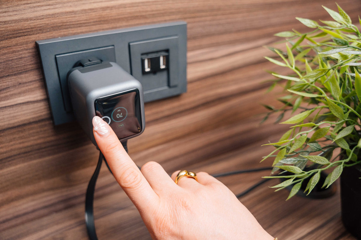 Cargador Smart Mini Gan 70w Wysuwany Cable Usb-C Eu, Uk, Usa
