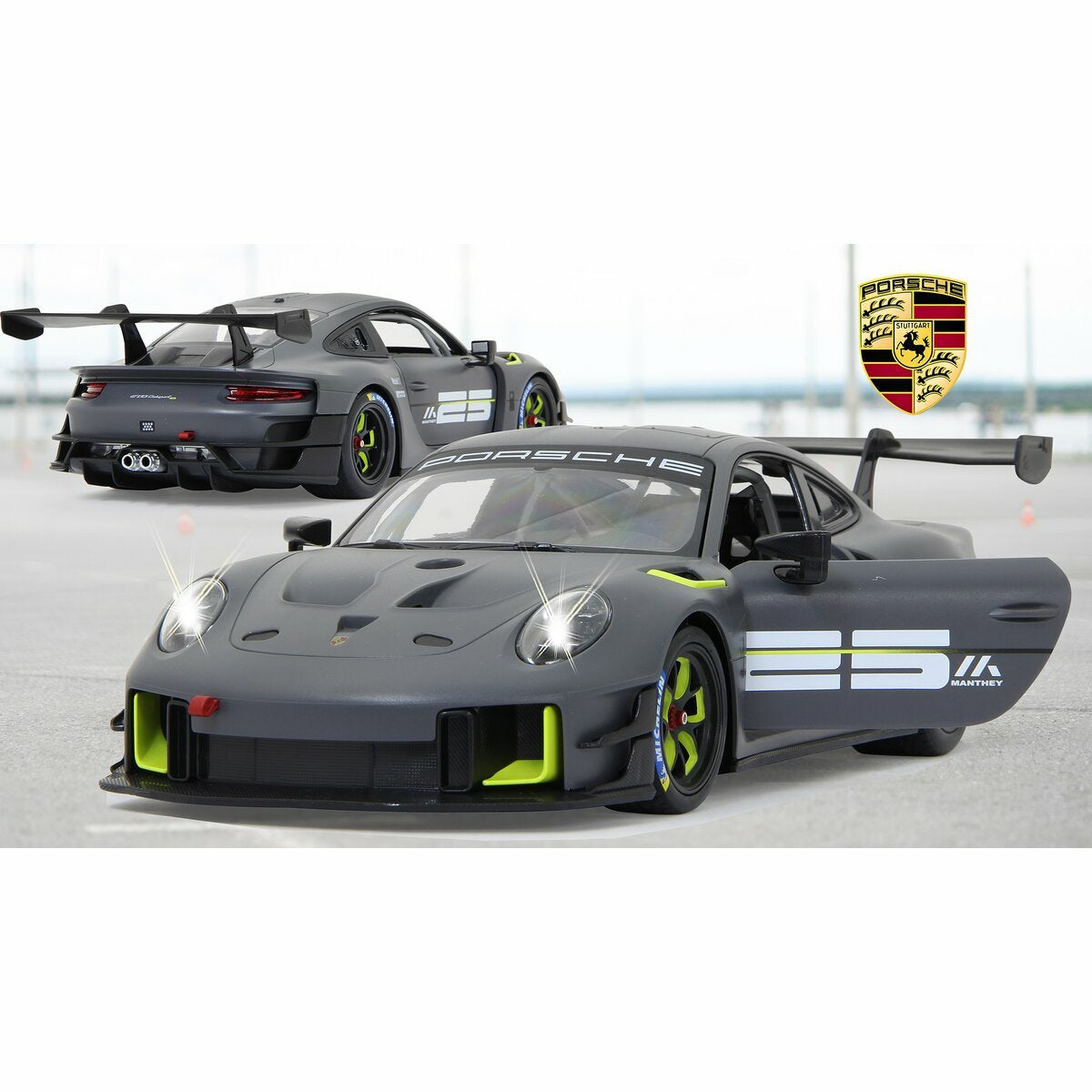 Jamara Porsche 911 Gt2 Rs Clubsport 25 1:14 Grau 2,4ghz Manual Door