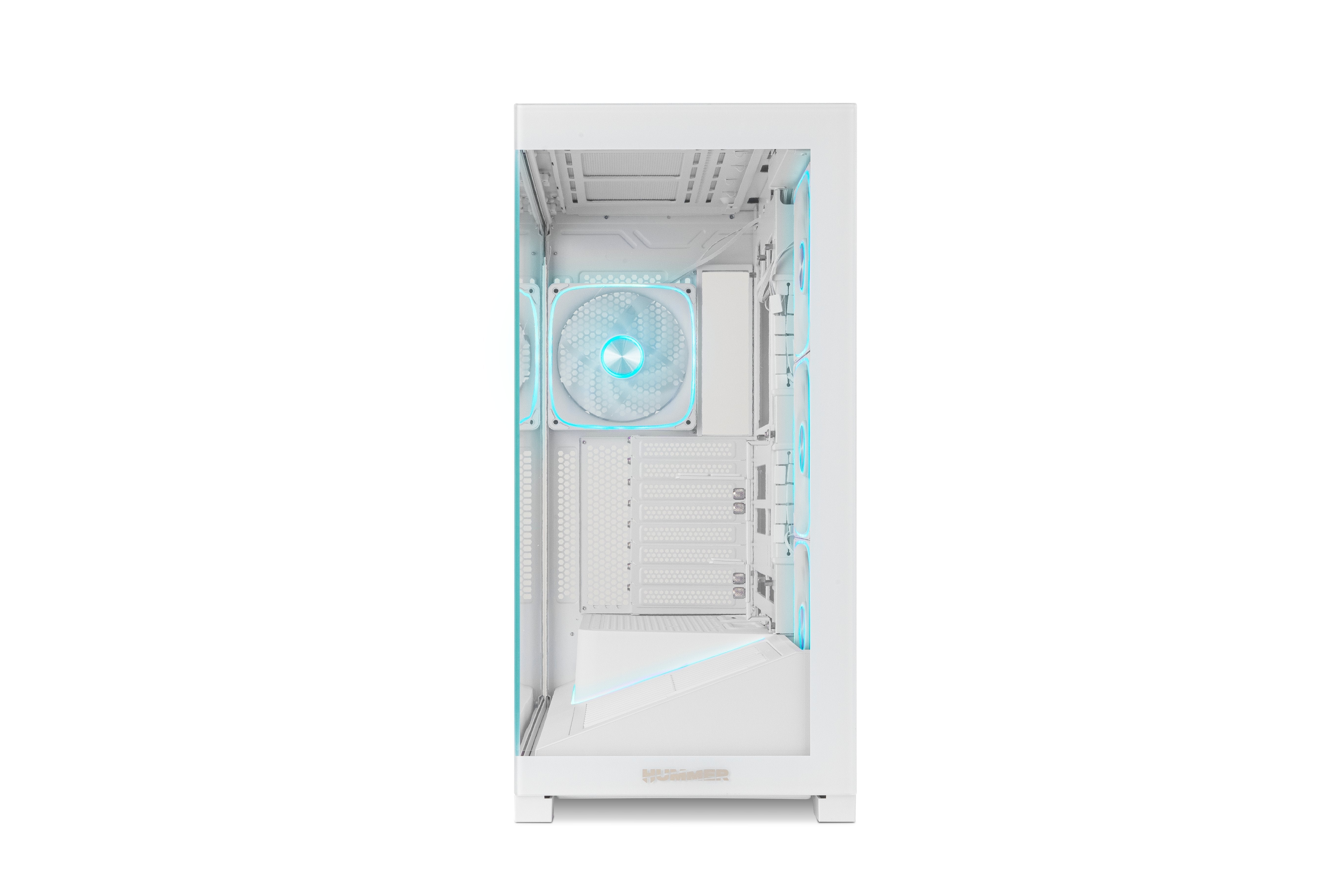 Caja Gaming Semitorre Nox Hummer Blade Blanca