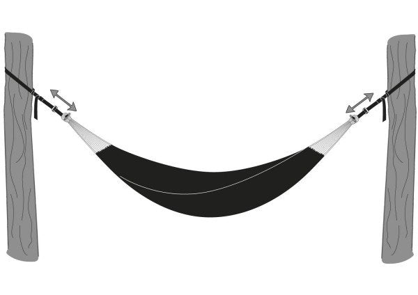 Amazonas Az-3025002 Accesorio Para Hamaca Correa Negro Aluminio, Poliéster, Acero 200 Kg
