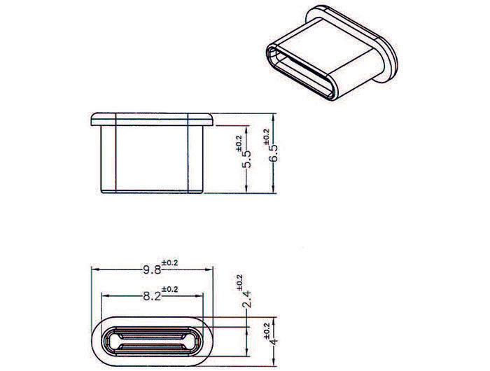 Delock Guardapolvo Para Toma Usb Type-C  Sin Mango 10 Piezas Negro