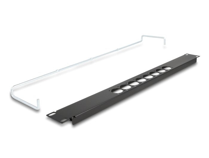 Delock 67060 Patchpanel Tipo-D De 19" Con Alivio De Tensión Central De 8 Puertos 1u Negro