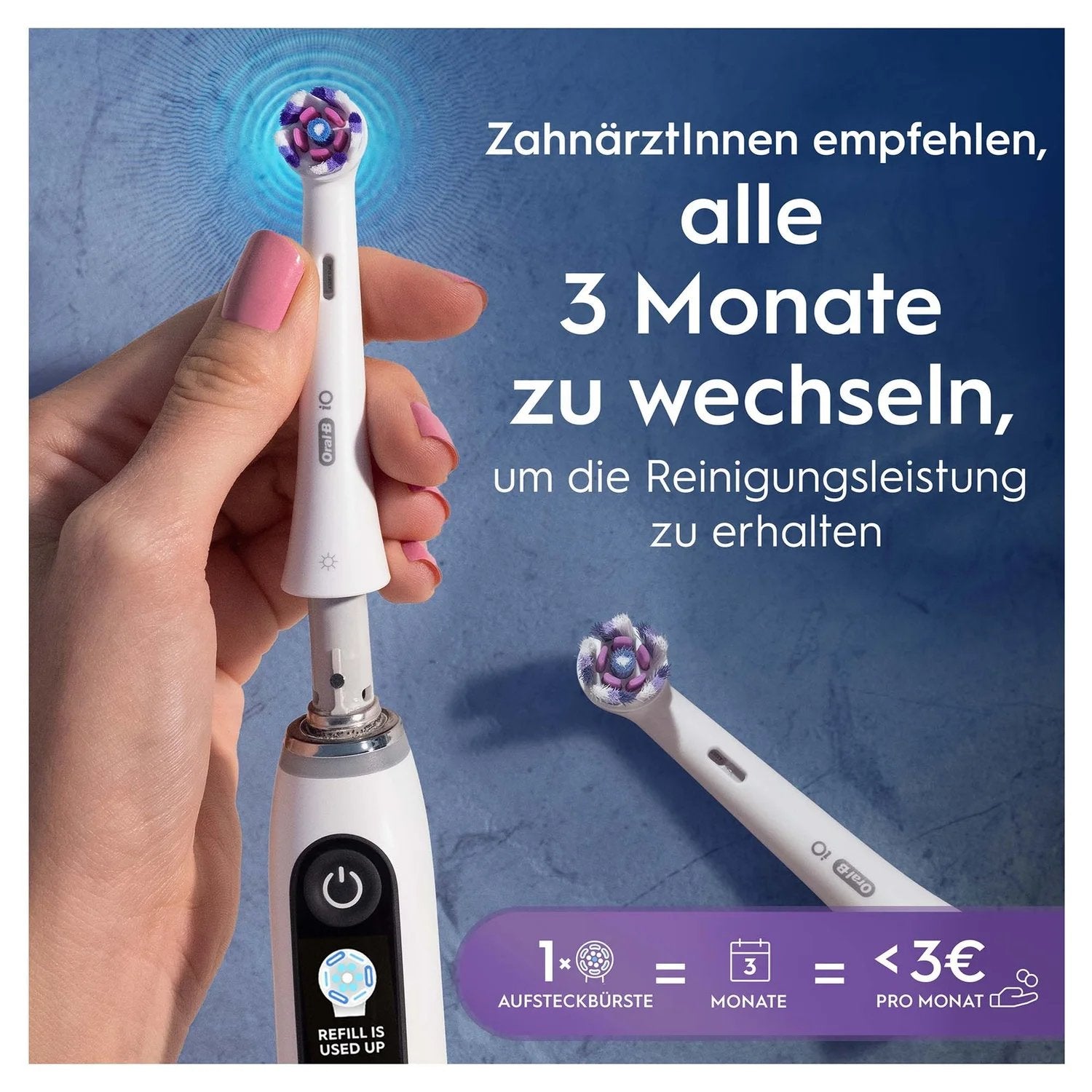 Oral-B Io Aufsteckbürsten Radiant White 2er
