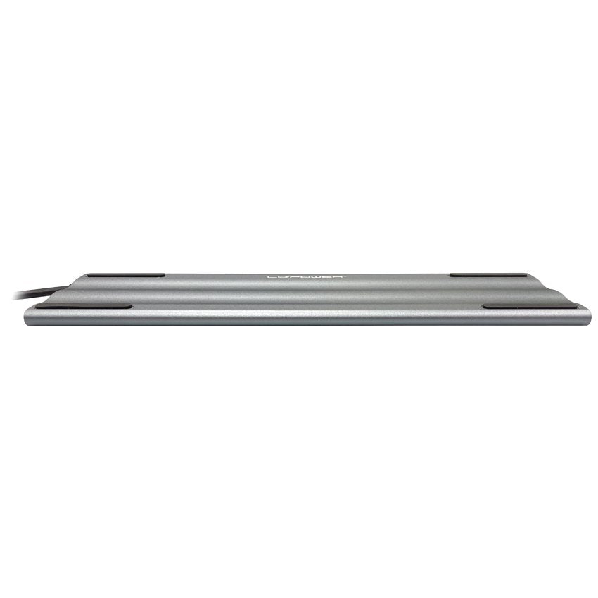 Lc-Power Lc-Hub-C-Multi-8 Base Para Portátil Y Replicador De Puertos Alámbrico Usb 3.2 Gen 1 (3.1 Gen 1) Type-C Negro, Plata