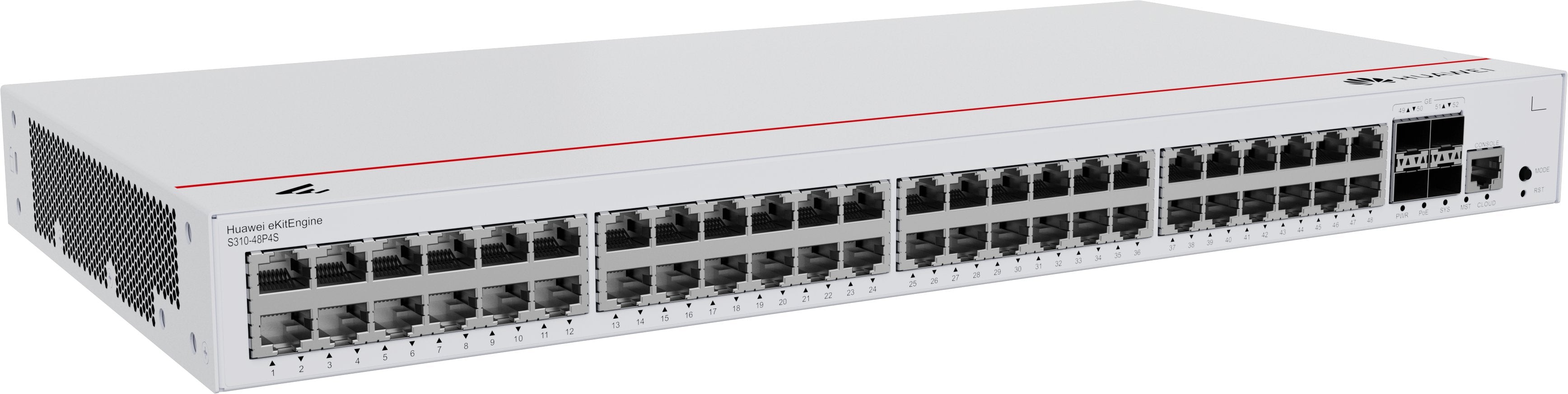 EAN 6901443450169 - HUAWEI eKit S310 Series S310-48P4S Gestionado L2+ Gigabit Ethernet (10/100/1000) Energía sobre Ethernet ( imagen 3