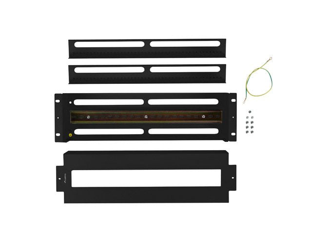 Lanberg 19" 3u Voltage Distribution Panel With Din Rail Ts-35 Black