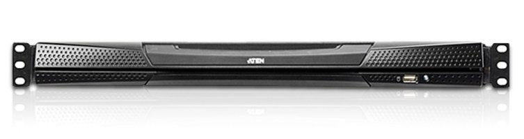 Aten 8-Puertos 17" Lcd Cat5e/6 Kvm Switch (Dual Rail) - Kl1508am-Axa-Xg El Conmutador Kvm Con Pantalla Lcd Kl1508a De Altusen Lleva Una Pantalla De 17 Ó 19 Pulgadas Que Se Puede Retraer Independientemente Del Módulo De Teclado Con Panel Tác