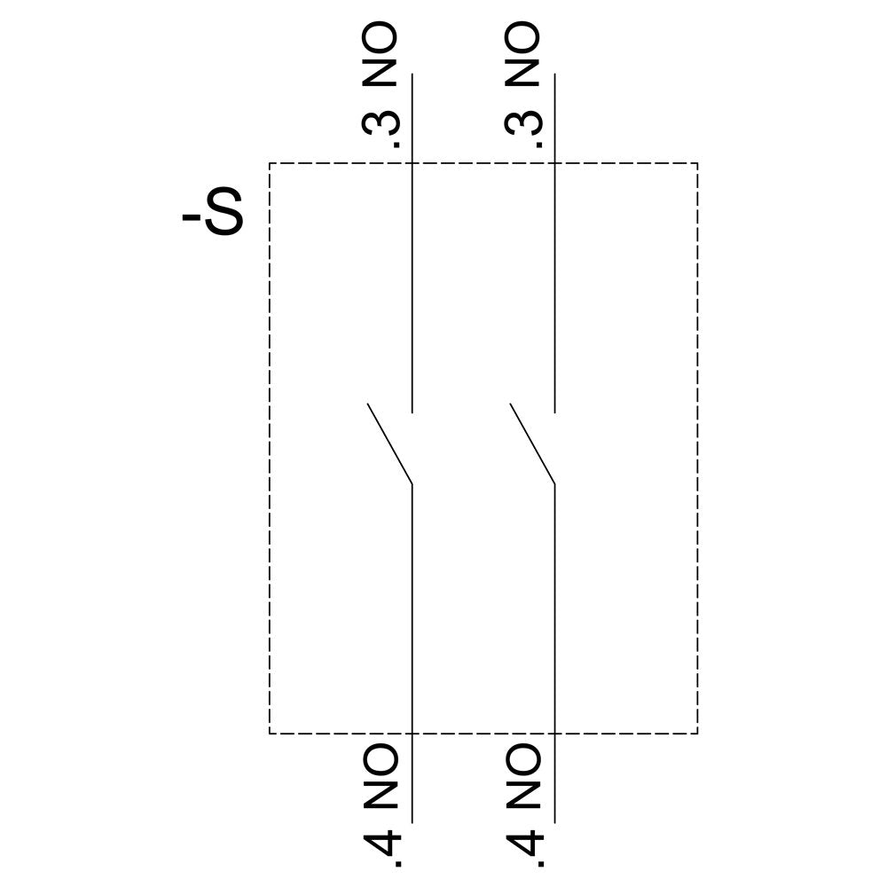 Siemens 3su14001aa101da0 Kontaktmodul M.2 Schaltgliedern 2s