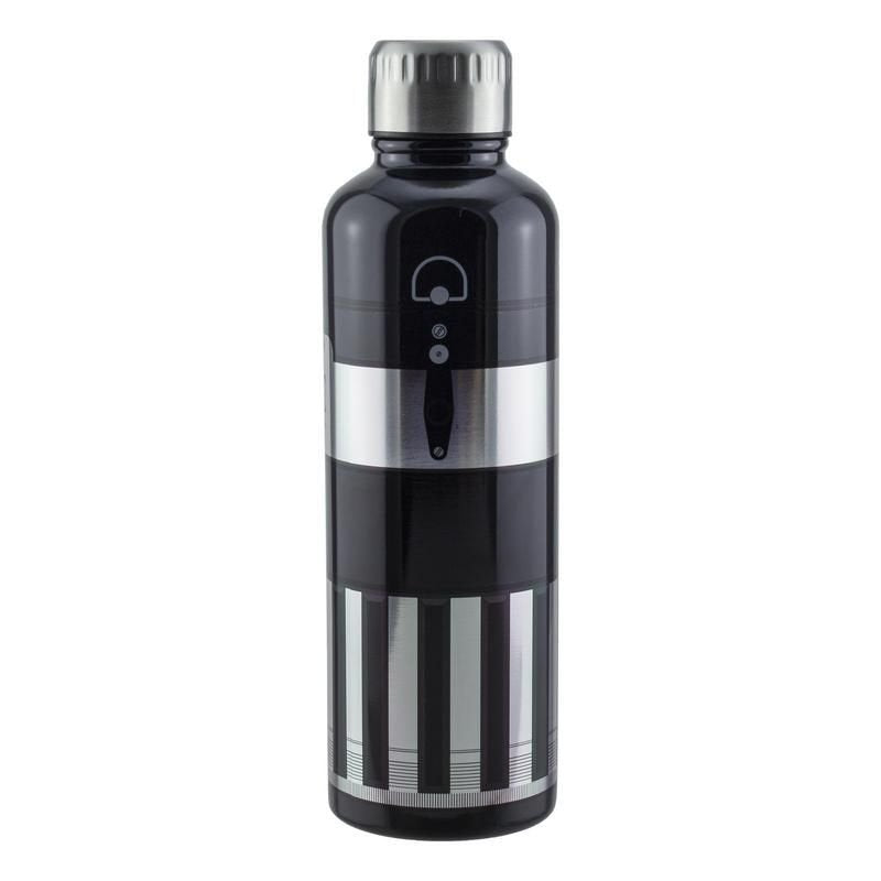 Paladone Darth Vader Lightsaber Metal Water Bottle Uso Diario 500 Ml Acero Inoxidable Negro, Plata