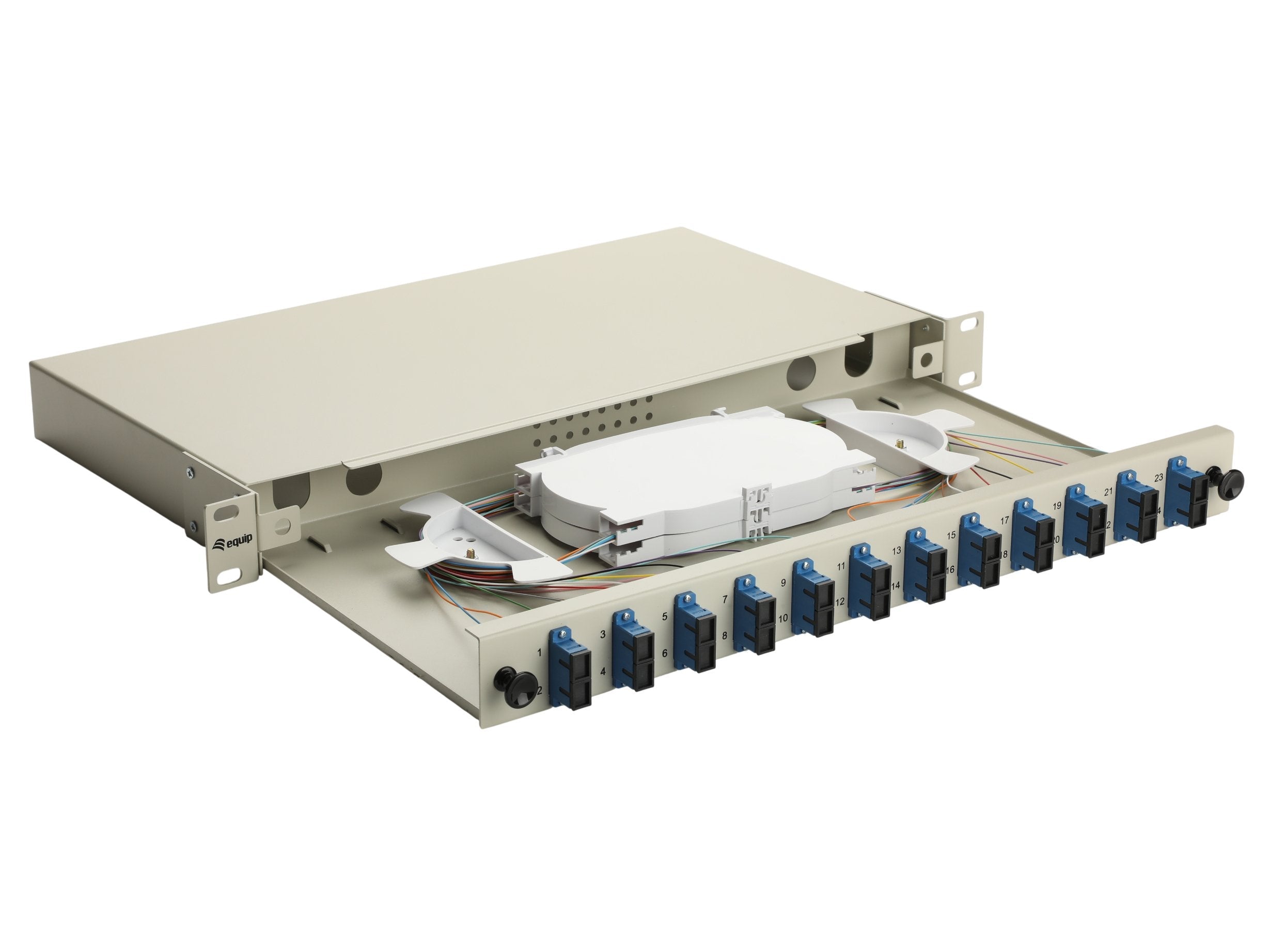 Equip Lwl-Spleisskamen 12-Port Sc-Duplex Os2 1u Komplett Gr