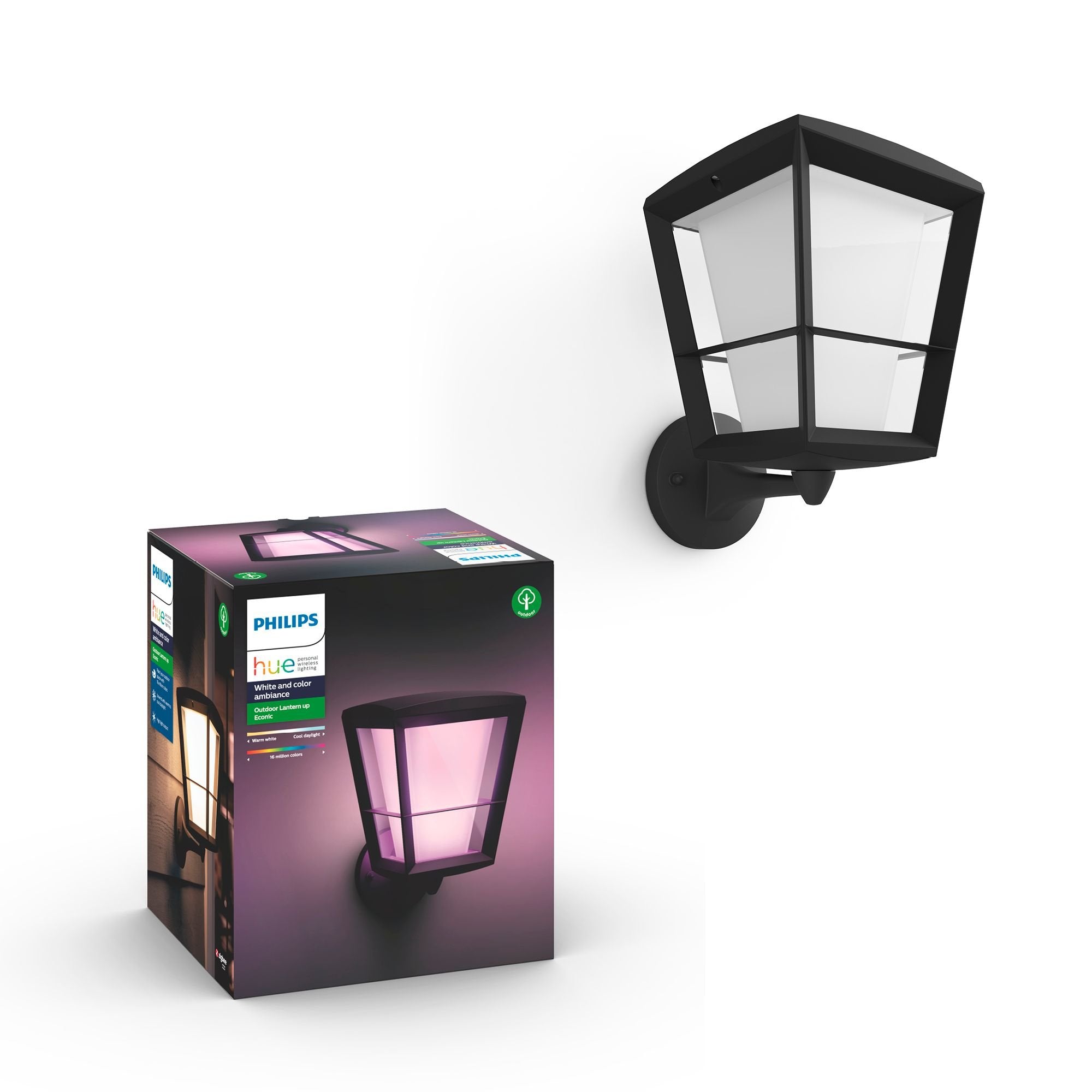 Philips Hue White And Color Ambiance Aplique Mural Para Exteriores Econic
