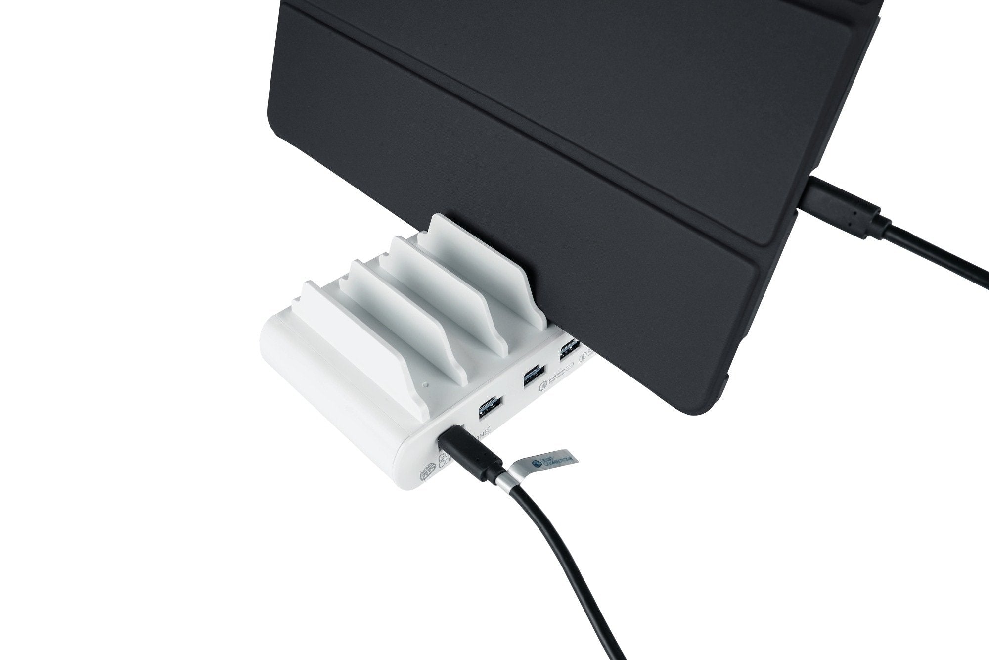 Alcasa Pca-D006w Organizador Para Estación De Carga Independiente Blanco