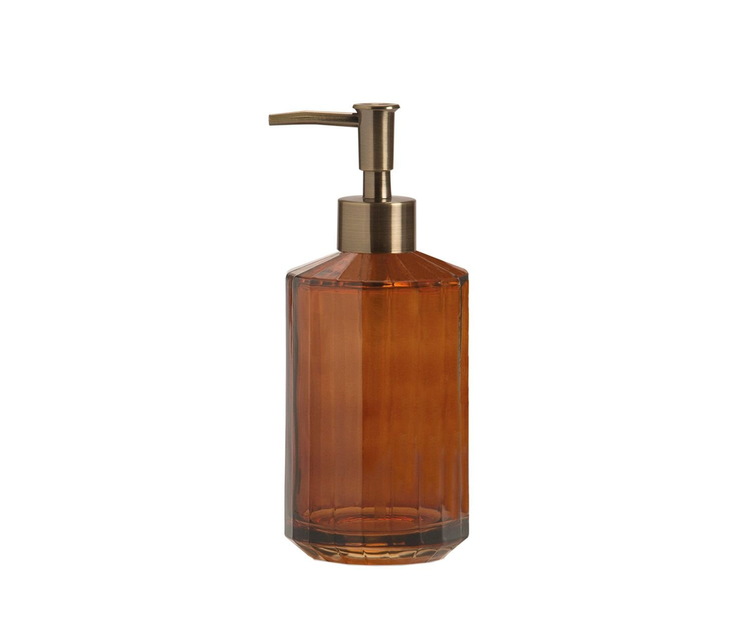 Dispensador De Cristal Marrón 400ml Ba73064 Andrea House