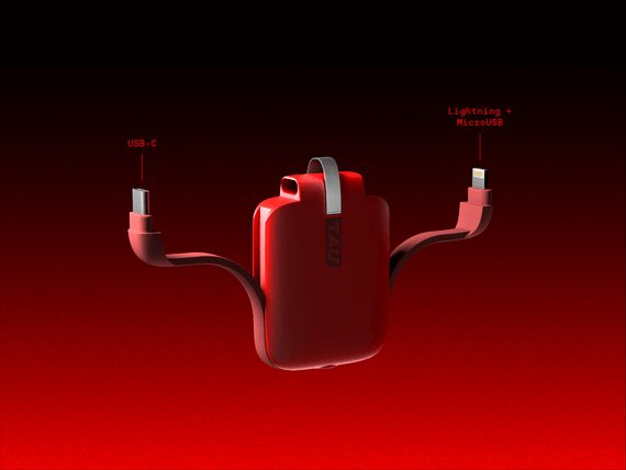 Rolling Square Tau Powerbank White
