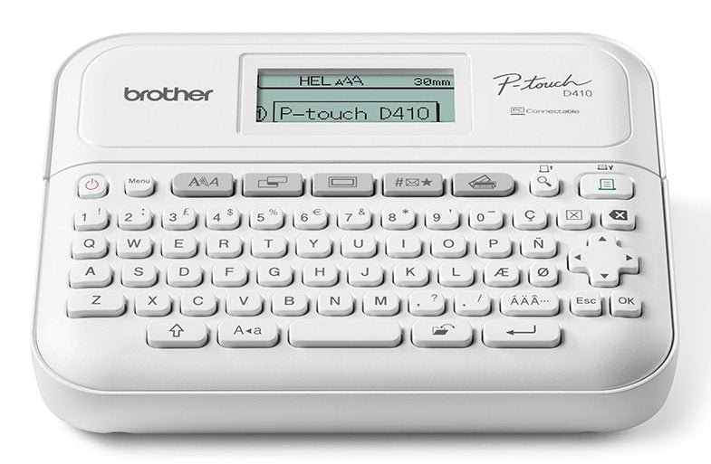 Brother Ptd410vpyj1 Label Printer Pt-D410vp Desktop Tze 3.5-18mm Easy-To-Read Graphic Display P-Touch Carrying Case