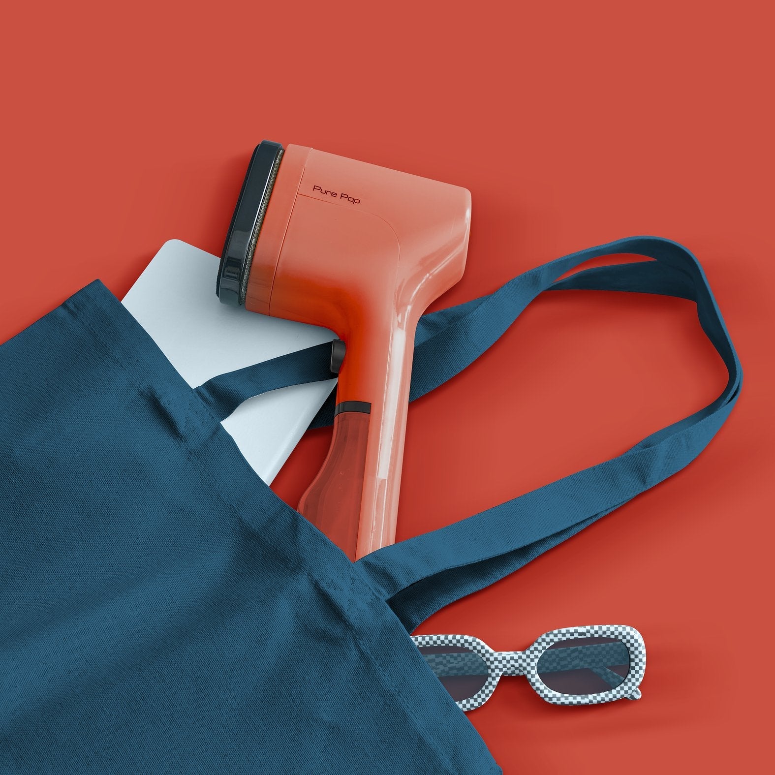 Tefal Dt2022e1 Pure Pop Handheld Garment Steamer, Coral Red