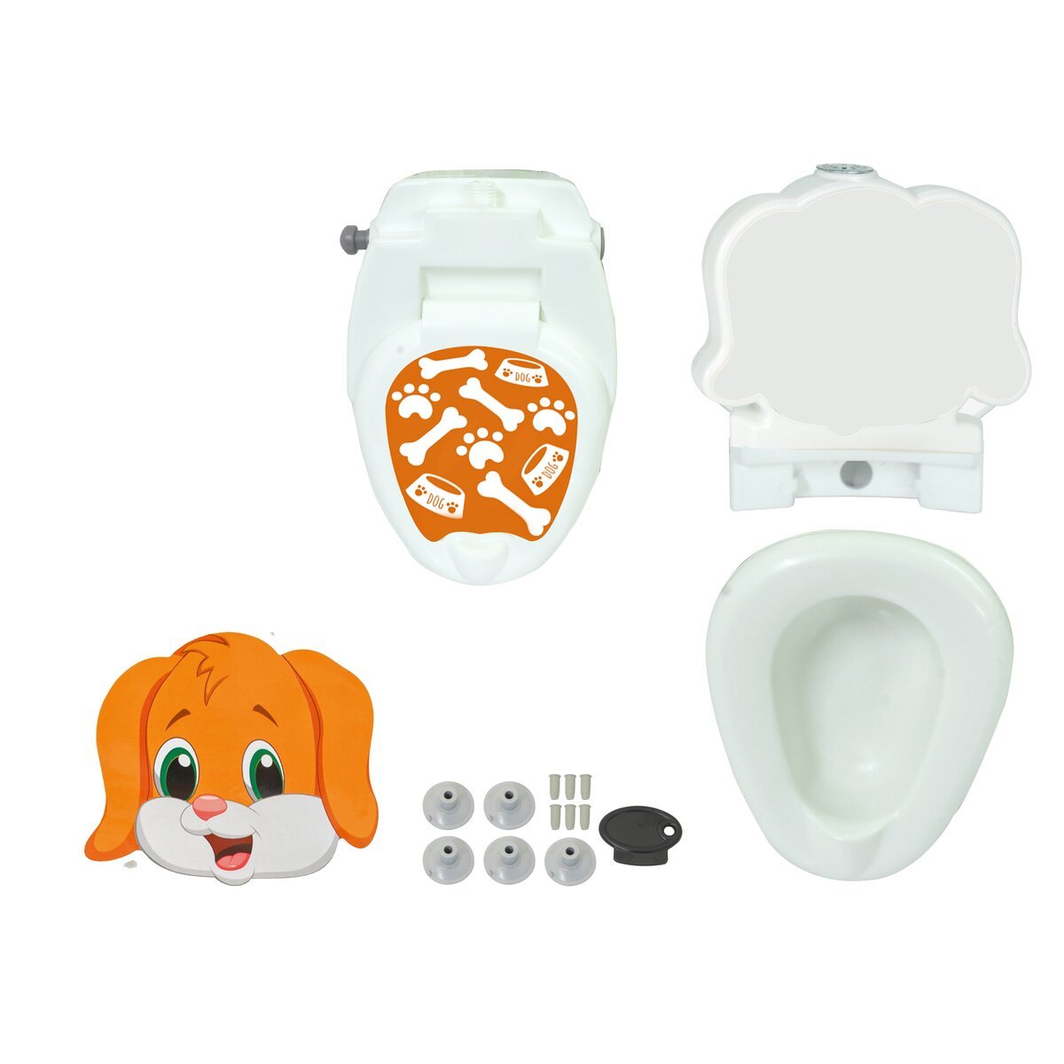 Jamara 460959 Adaptador Infantil Para Asiento De Inodoro Naranja, Blanco