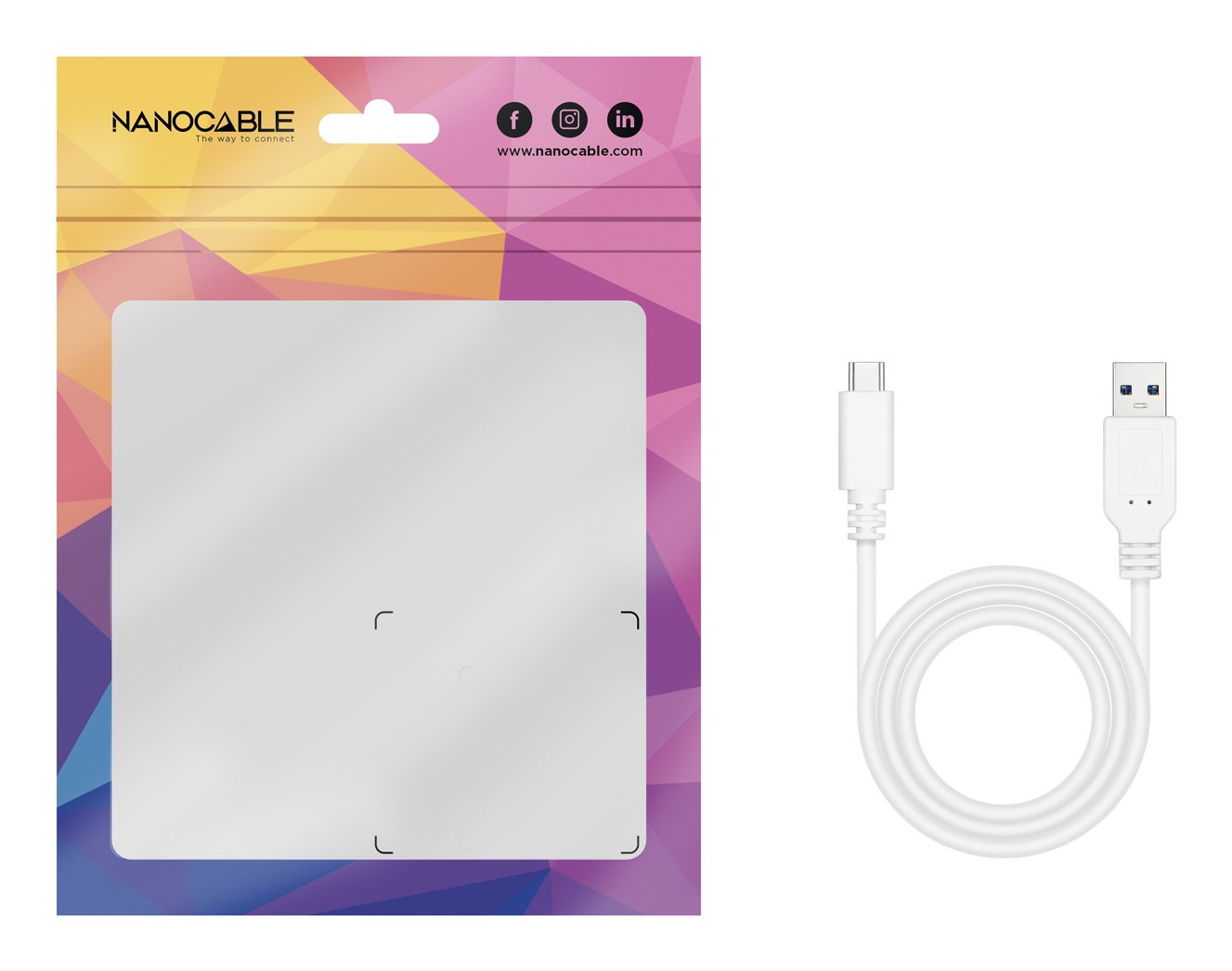 EAN 8433281014756 - Nanocable 10.01.2102-W cable USB USB 2.0 USB C USB A imagen 5