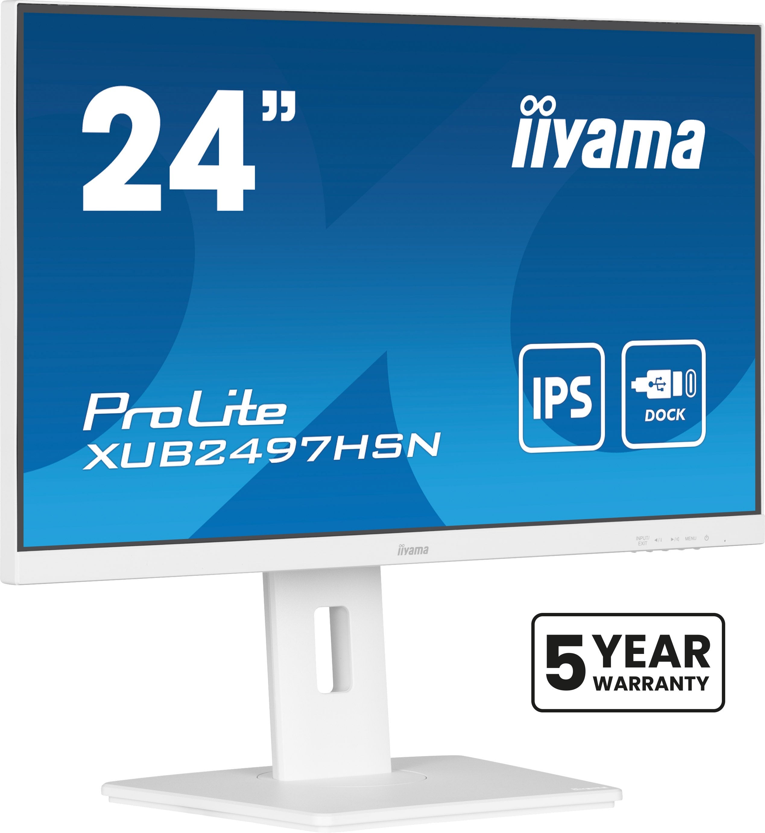 EAN 4948570123223 - iiyama ProLite XUB2497HSN-W1 pantalla para PC 60,5 cm (23.8") 1920 x 1080 Pixeles Full HD LED Blanco imagen 1