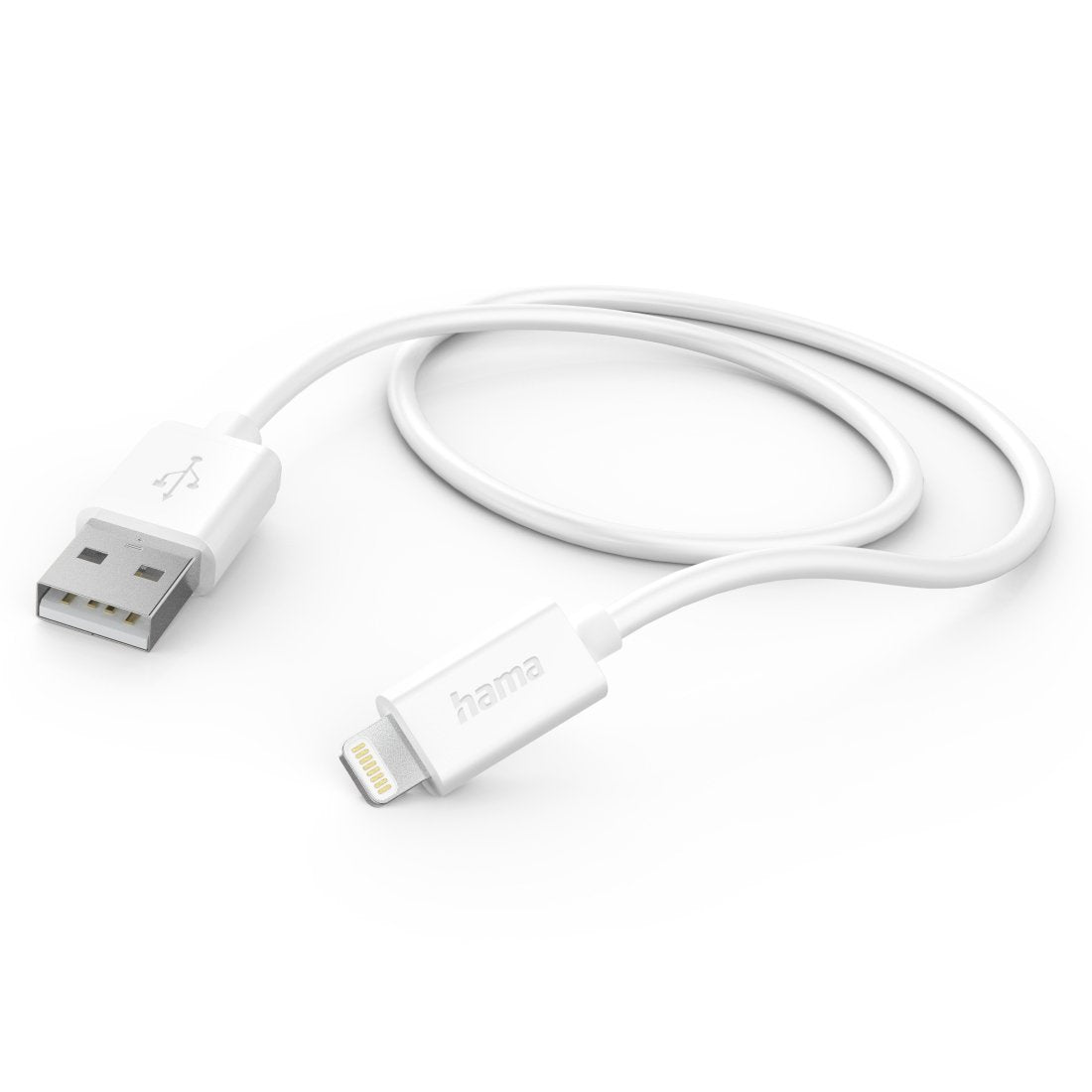 Hama Usb-A - Lightning, 1,0m Bialy
