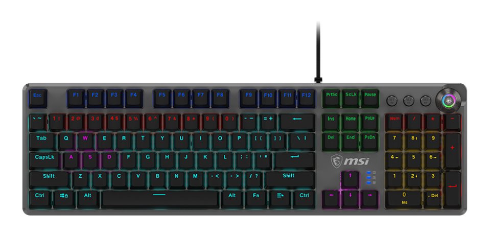 EAN 4711377209786 - MSI FORGE GK310 RED US teclado Juego USB QWERTY Internacional de EE.UU. Negro imagen 5