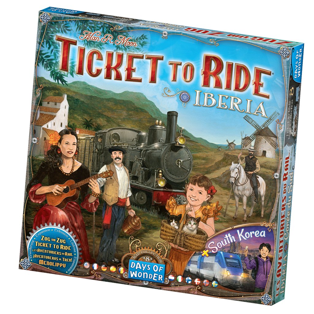 Juego De Mesa ¡Aventureros Al Tren! Iberia Y Corea Del Sur Edad Recomendada 8 Años