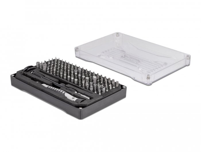 Delock 64168 Juego De Destornilladores De Precisión, 117 Piezas