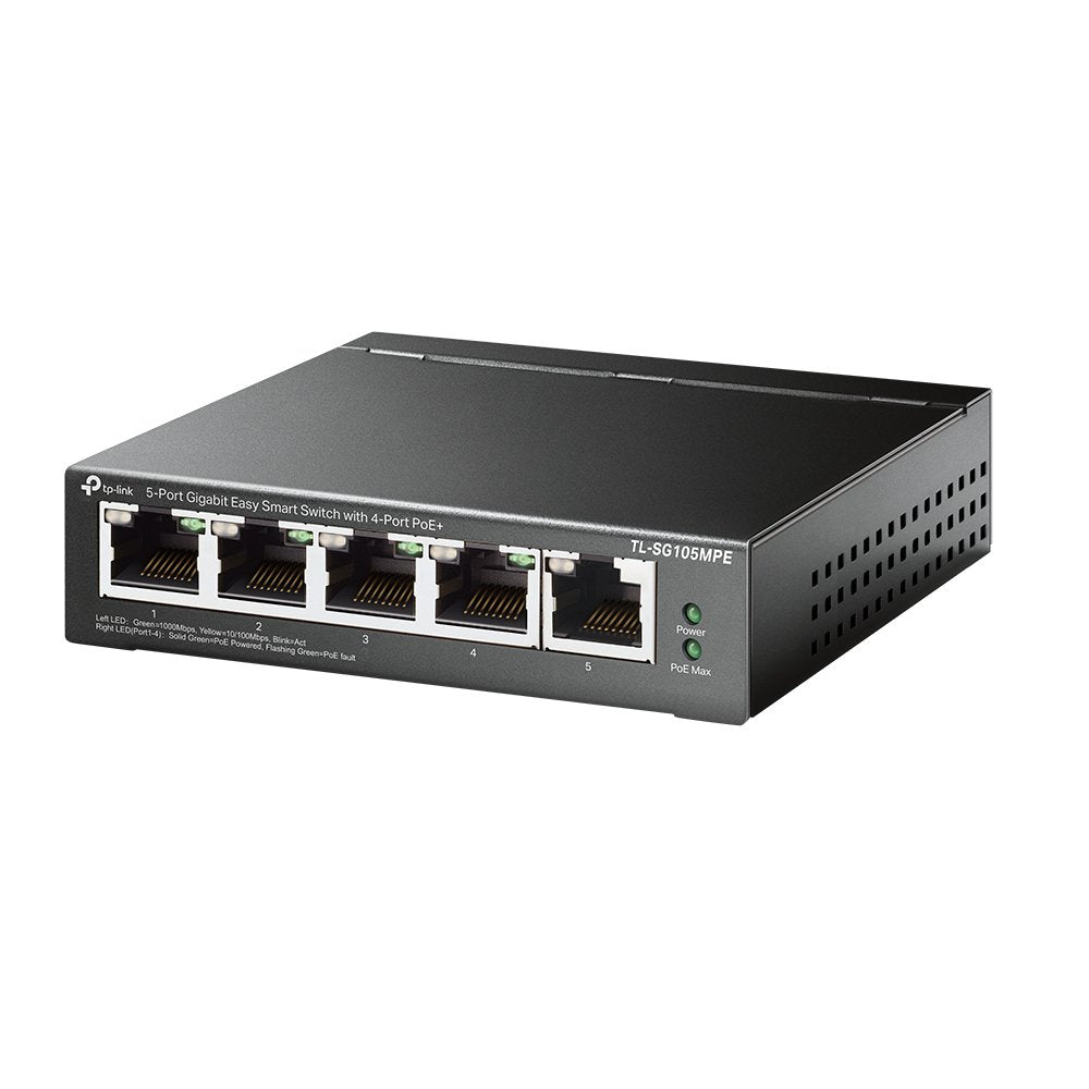 Tp-Link Tl-Sg105mpe Switch L2 Gigabit Ethernet [10/100/1000] Energía Sobre Ethernet [Poe] Negro