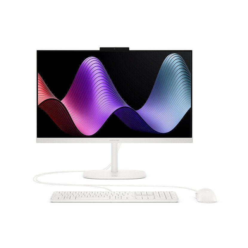 All In One Hp Omnistudio 24 Cv0002ns 23.8 " Full Hd Amd Ryzen 5 40 8 Gb Ram 512 Gb Ssd Windows 11 Home Algodón Blanco