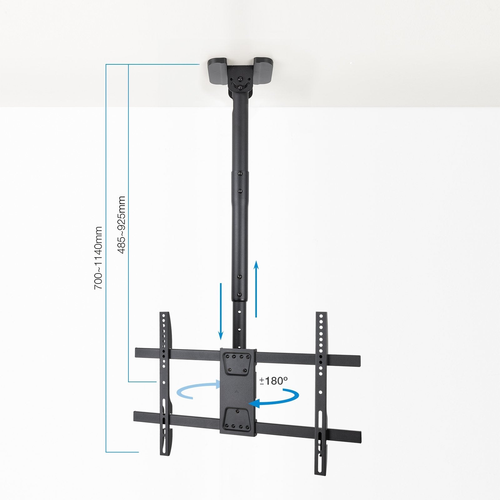 Soporte Techo Pantallas 43-86" Negro