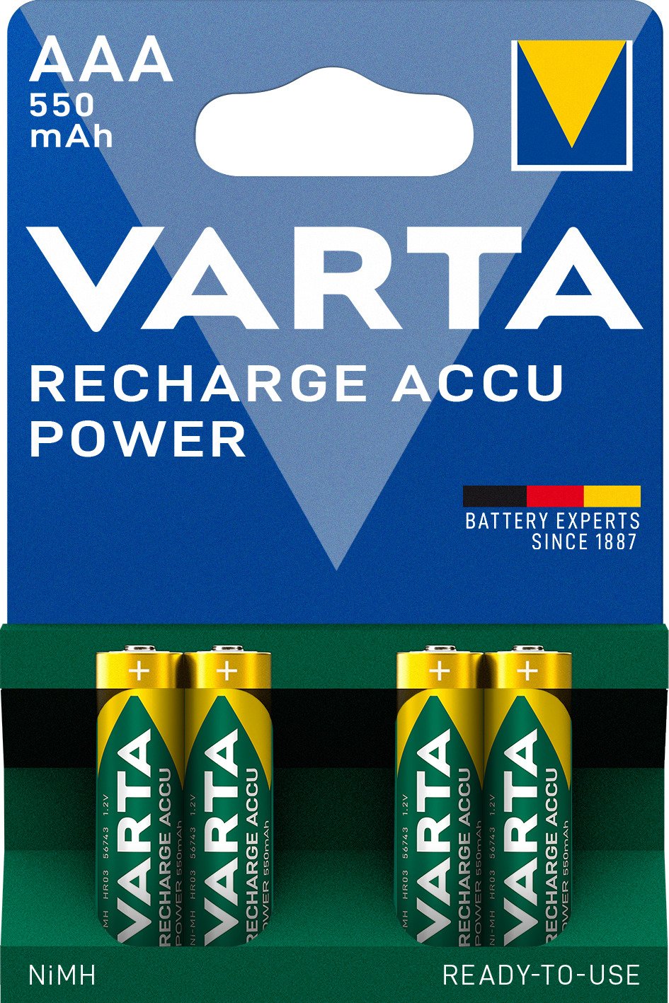 EAN 4008496884292 - Varta Ready2Use HR03 4pcs Batería recargable AAA Níquel-metal hidruro (NiMH) imagen 3