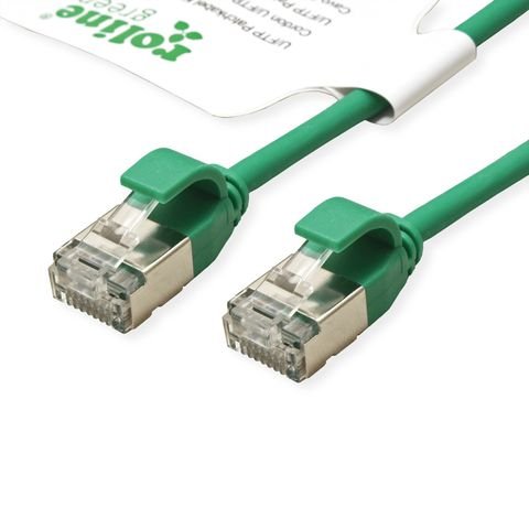 Roline Verde U Ftp Cable De Red Cat.6a (Class Ea), Lsoh, Slim, Grn, 1,5 M