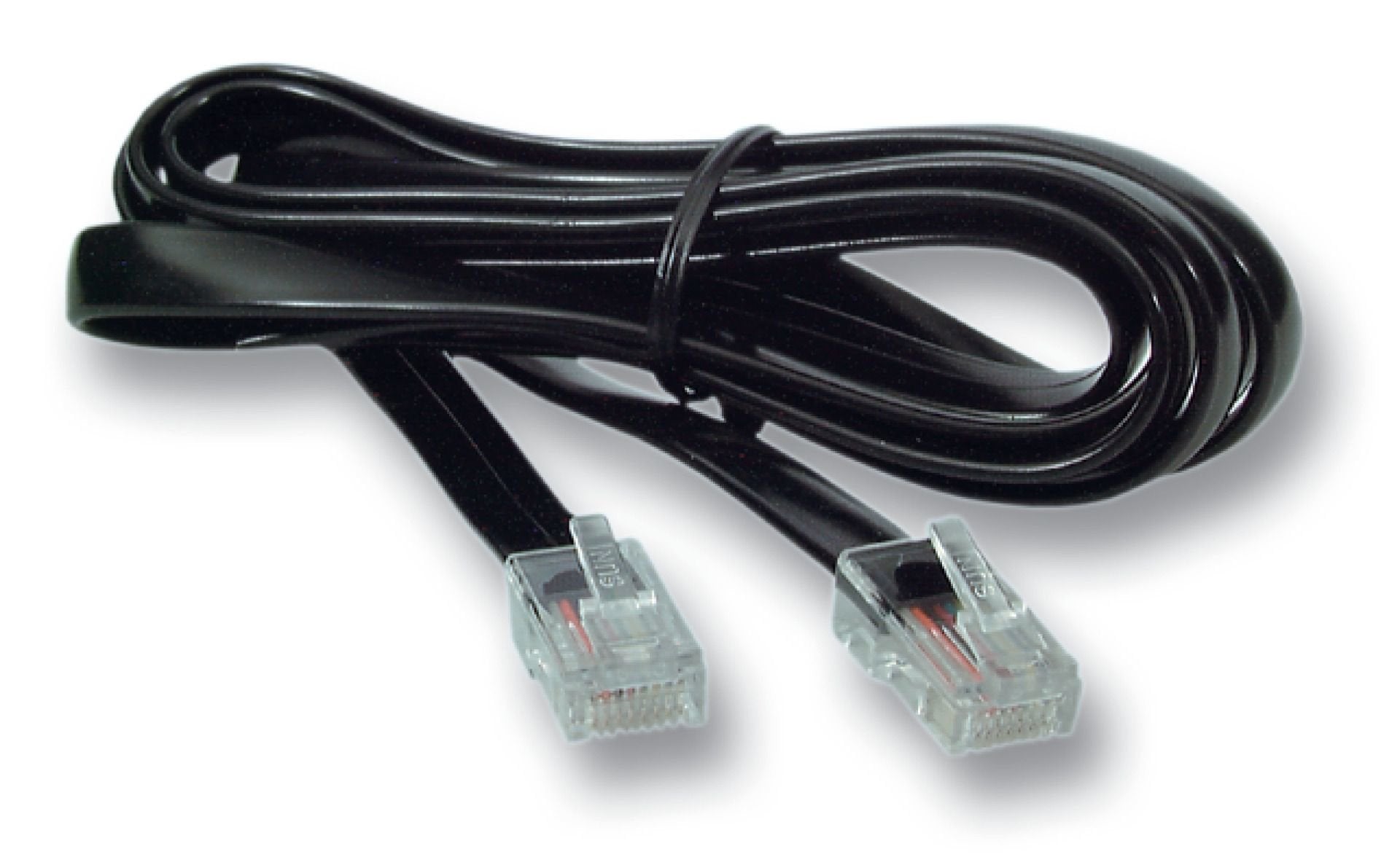 Efb Modularcable Schwarz, 2 X Rj10 (4 4) Stecker, 1:1, 15,0 M