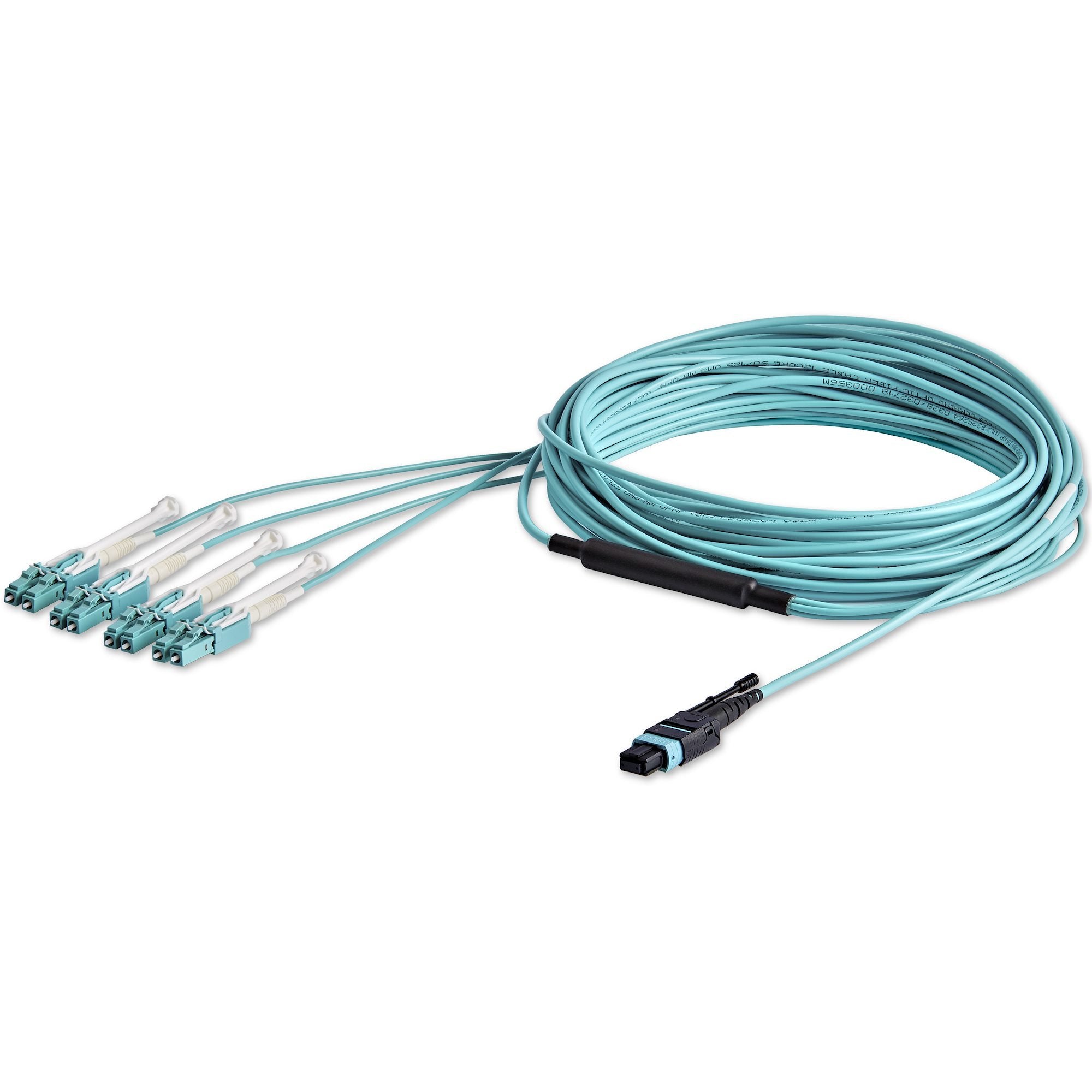 Startech.Com 10 M Mpo/Mtp A Lc Breakout Cable De Fibra Óptica - Push/Pull-Tab - Kabelpeitsche - Mtp/Mpo-Multi-Modus (W)