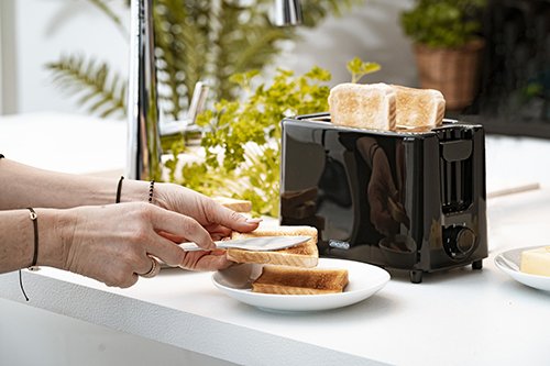 Tostador Mesko Ms 3220 Potencia 750 W Ranuras 2 Negro