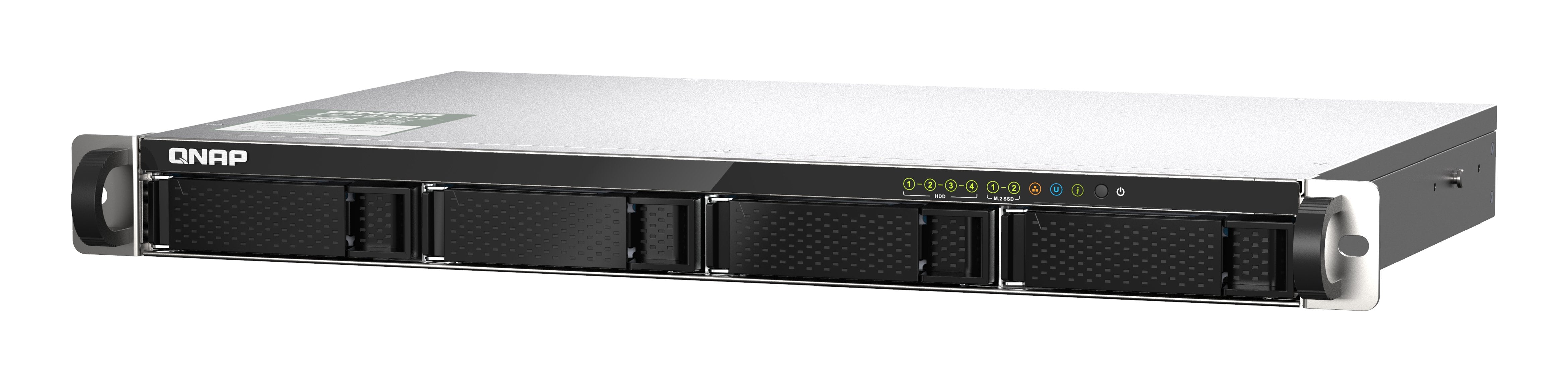 EAN 0885022021550 - QNAP TS-435XeU NAS Bastidor (1U) Marvell CN9131 4 GB DDR4 0 TB QNAP QTS Negro, Gris imagen 5