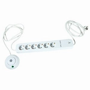 Rev 00251201 Base Múltiple 1,5 M 6 Salidas Ac Interior Blanco