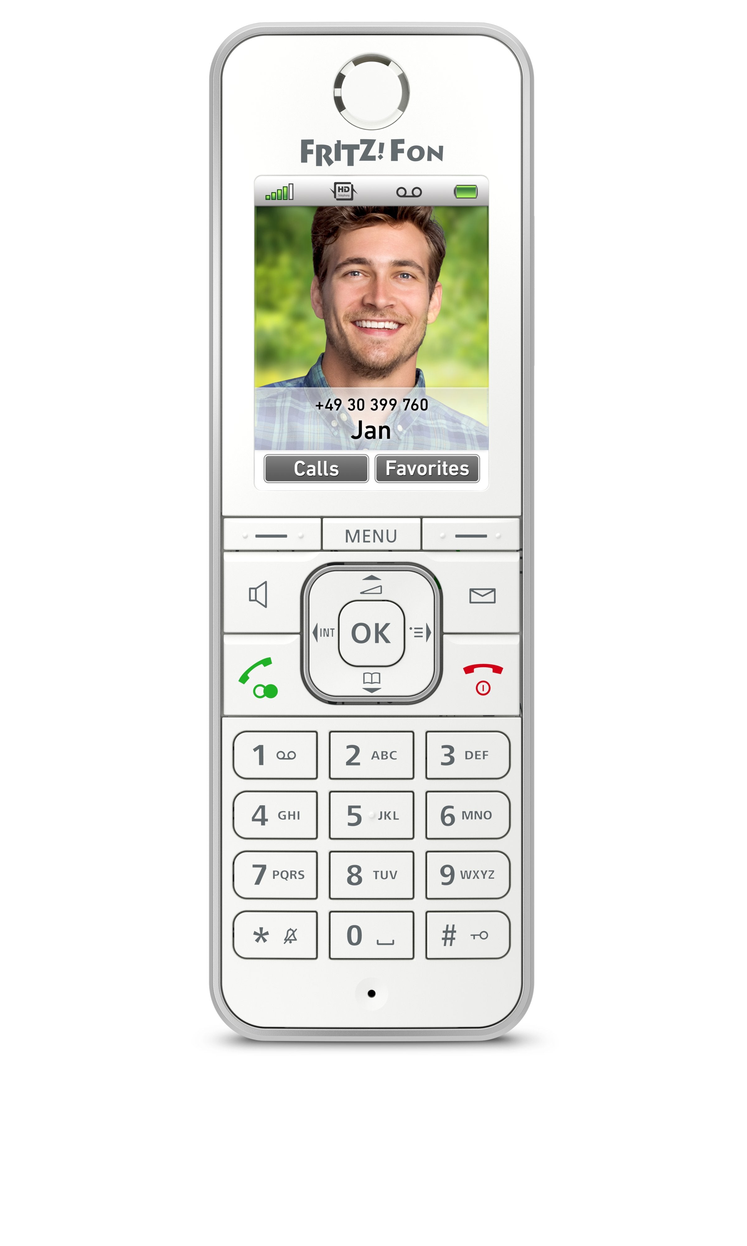 Teléfono Inalambrico Dect Digital Fritz! C6 Blanco Estandar Dect Gap/Pantalla Color/Manos Libres 20002875