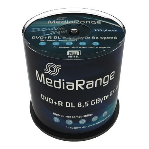 Mediarange Dvd+R 8.5gb 100uds 8x Doble Capa