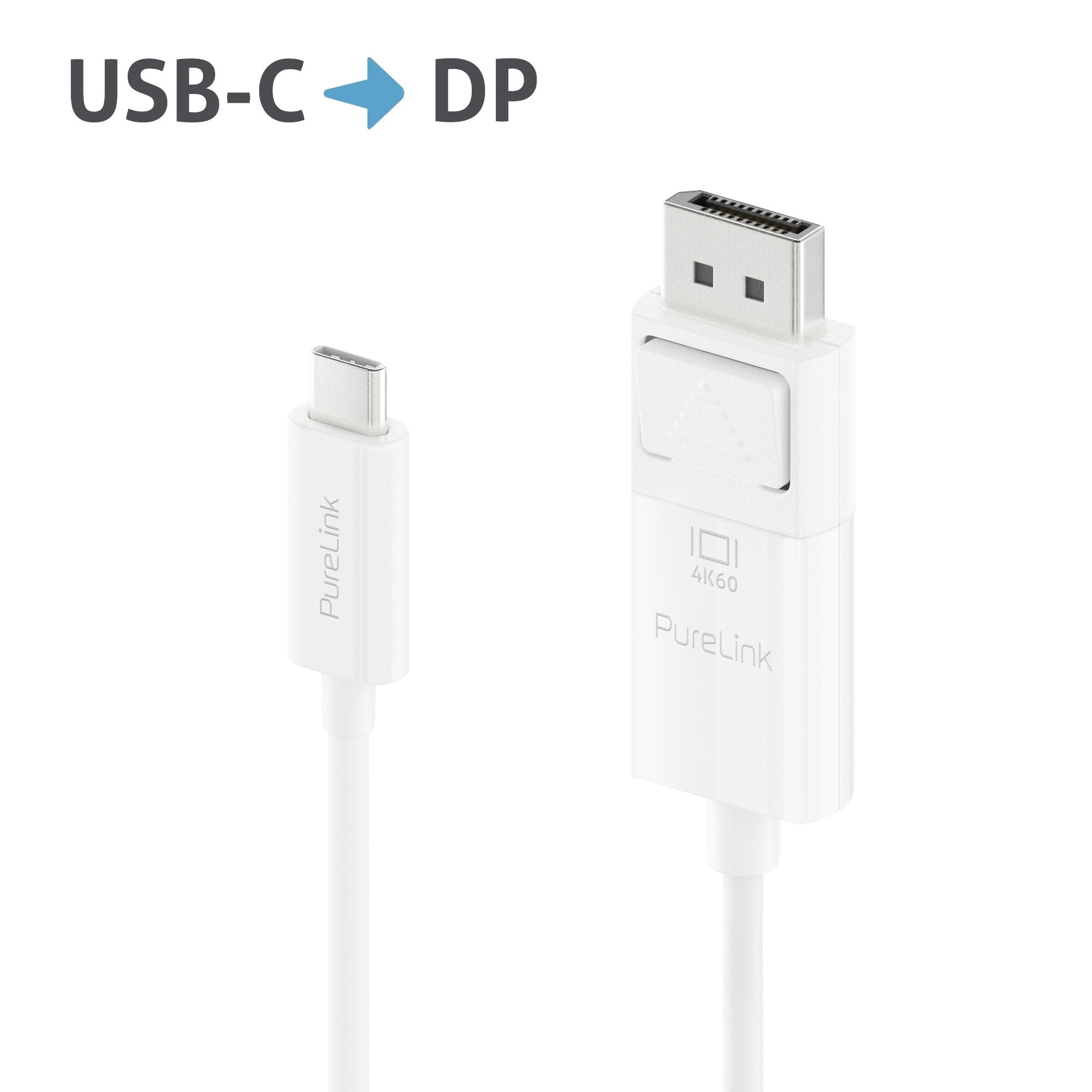 Purelink Cable Usb-C Displayport - 4k60 - Iserie - Blanco - 2,00m