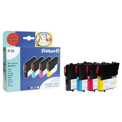 Pelikan Cartucho Brother P20 Lc985 Multipack Compatible