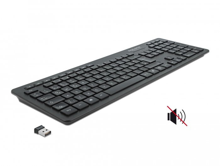 Teclado Alemán Delock 12004 Usb Qwertz Negro