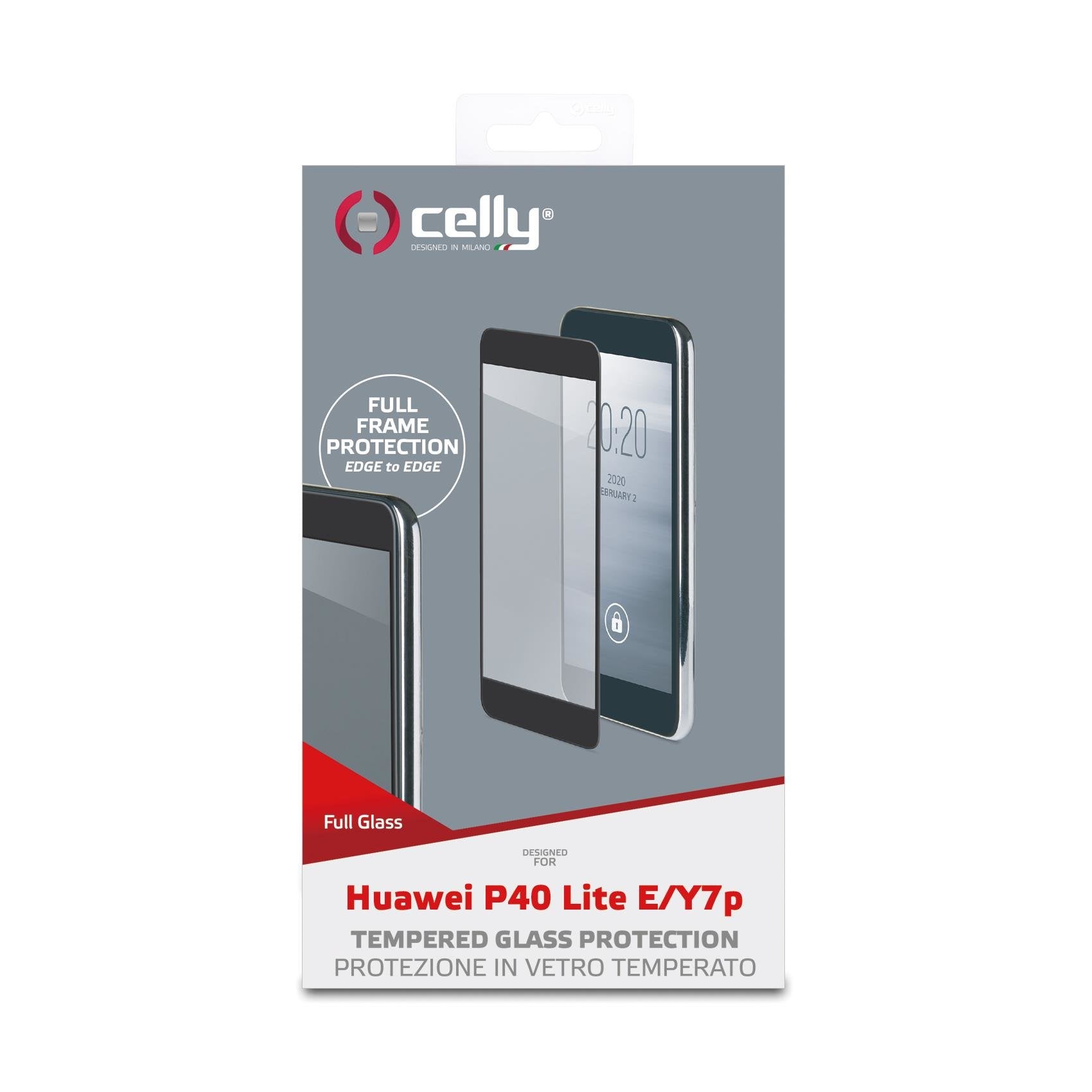 Huawei P40 Lite E Y7p Celly Full Glass Fullglass912bk