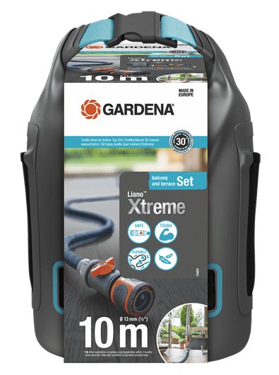 Manguera Textil Gardena Liano Xtreme 1/2", Juego 10m + Adaptador