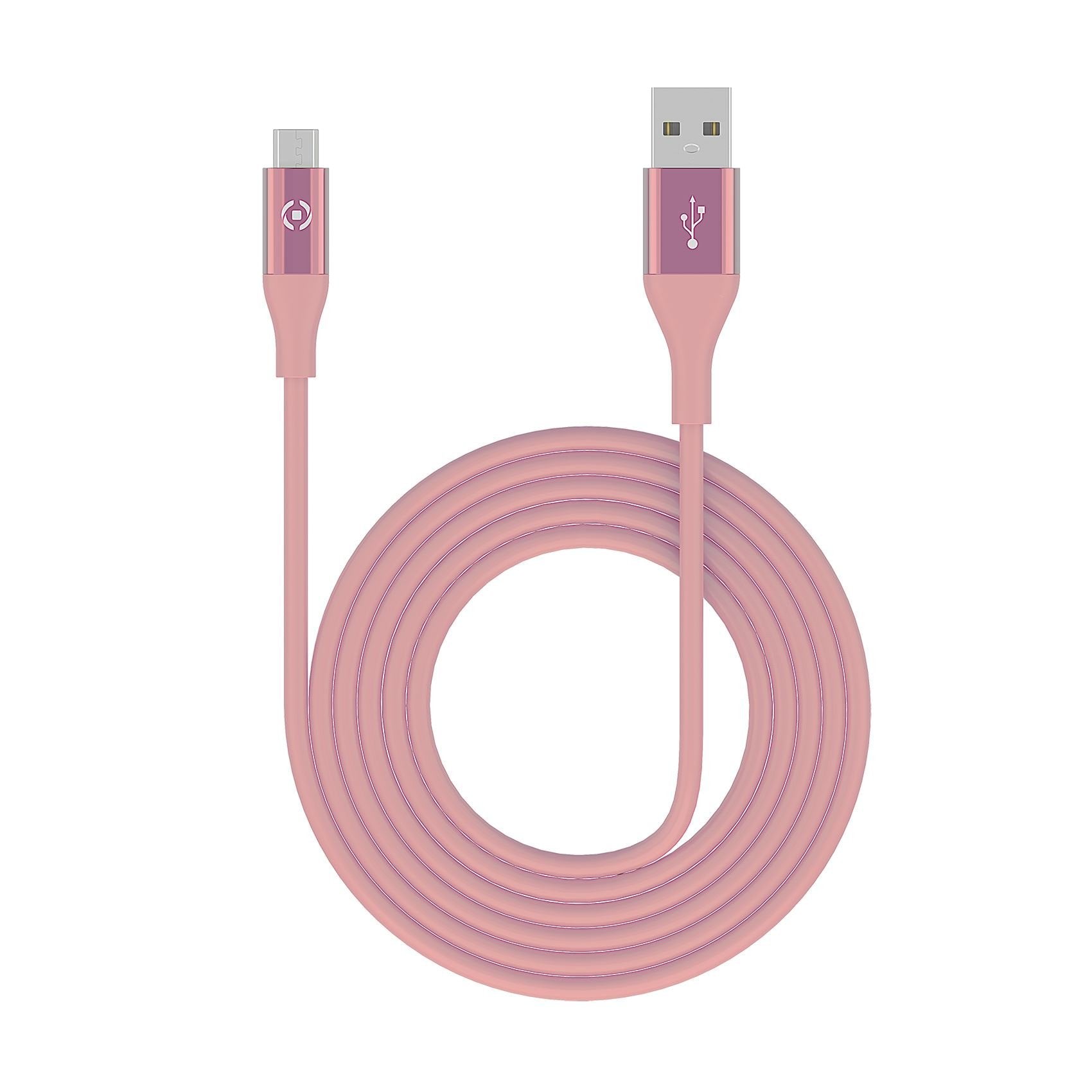 Data Cable Lightning Celly Usblightcol3mpk 3mt Pink